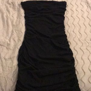 Mini Strapless Ruched Dress